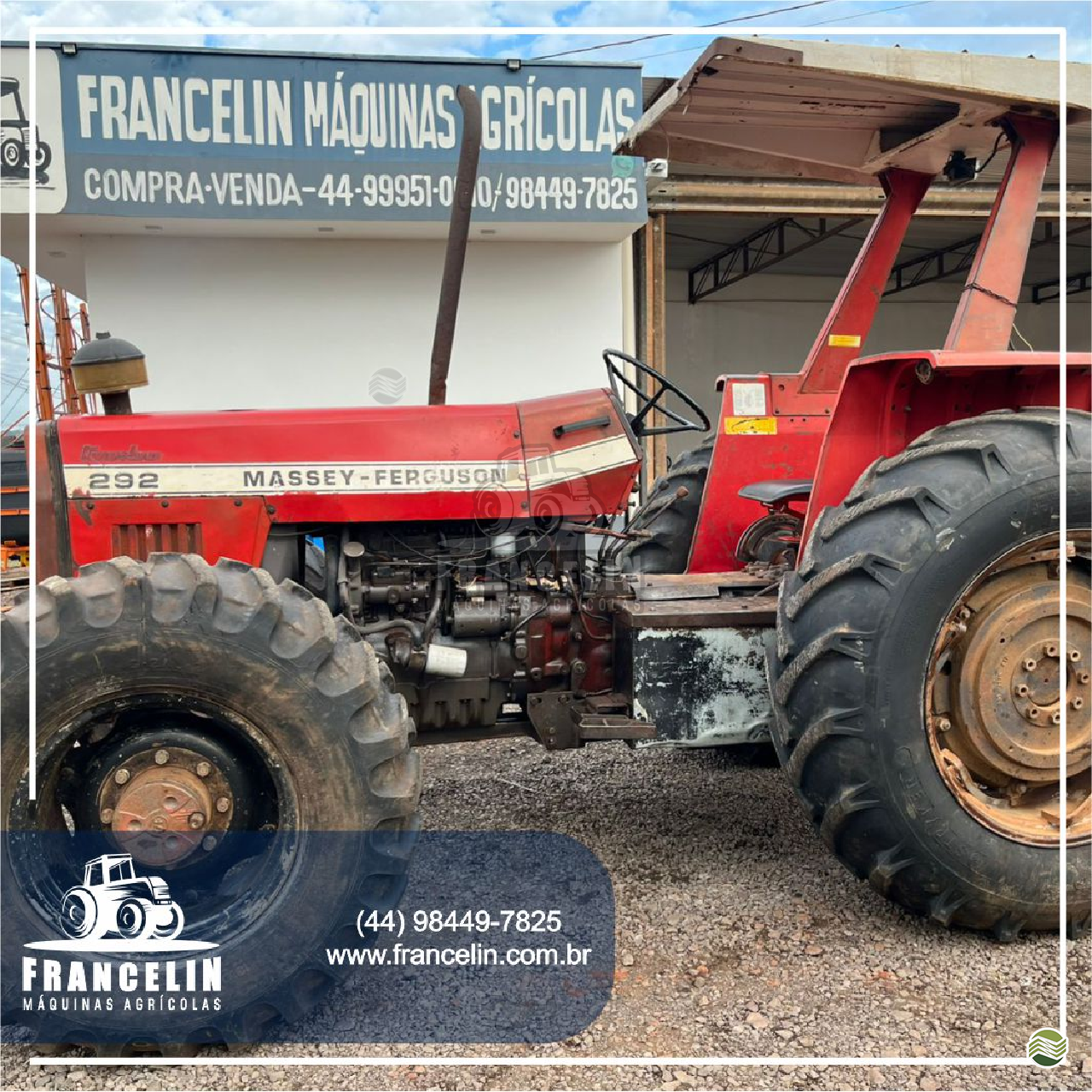 TRATOR MASSEY FERGUSON MF 292 Tração 4x4 Francelin Máquinas Agrícolas UMUARAMA PARANÁ PR